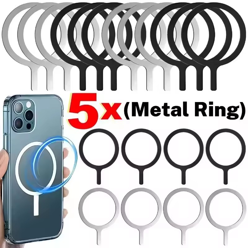 Magsafe Wireless Charger - Anillo de Acero Inoxidable Universal con