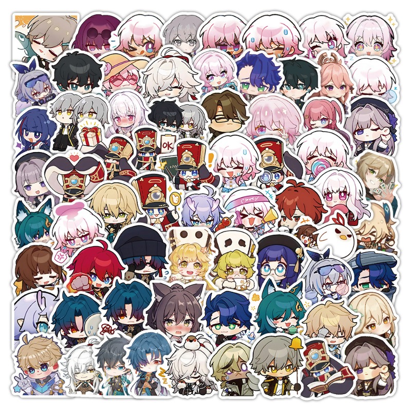 Phone Accessories Diy - Lindas pegatinas de la serie Honkai: