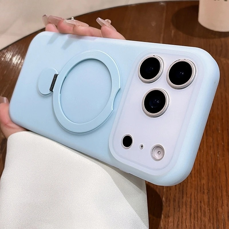 Phone Accessories Ring - Funda Magnética de Silicona Suave Tipo