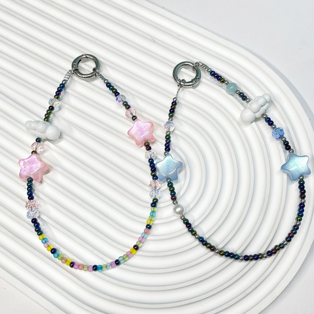 Phone Accessories For Teen Girls - HERLOOK Cadena para Teléfono con Cuentas