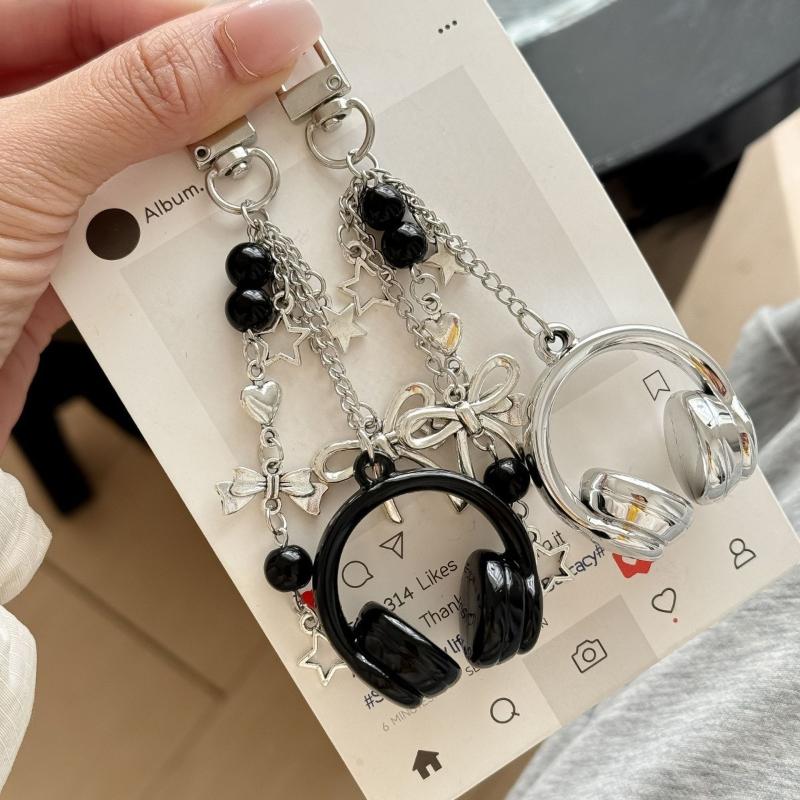 Phone Accessories For Teen Girls - 【IIOO】Juego de 2 llaveros con forma