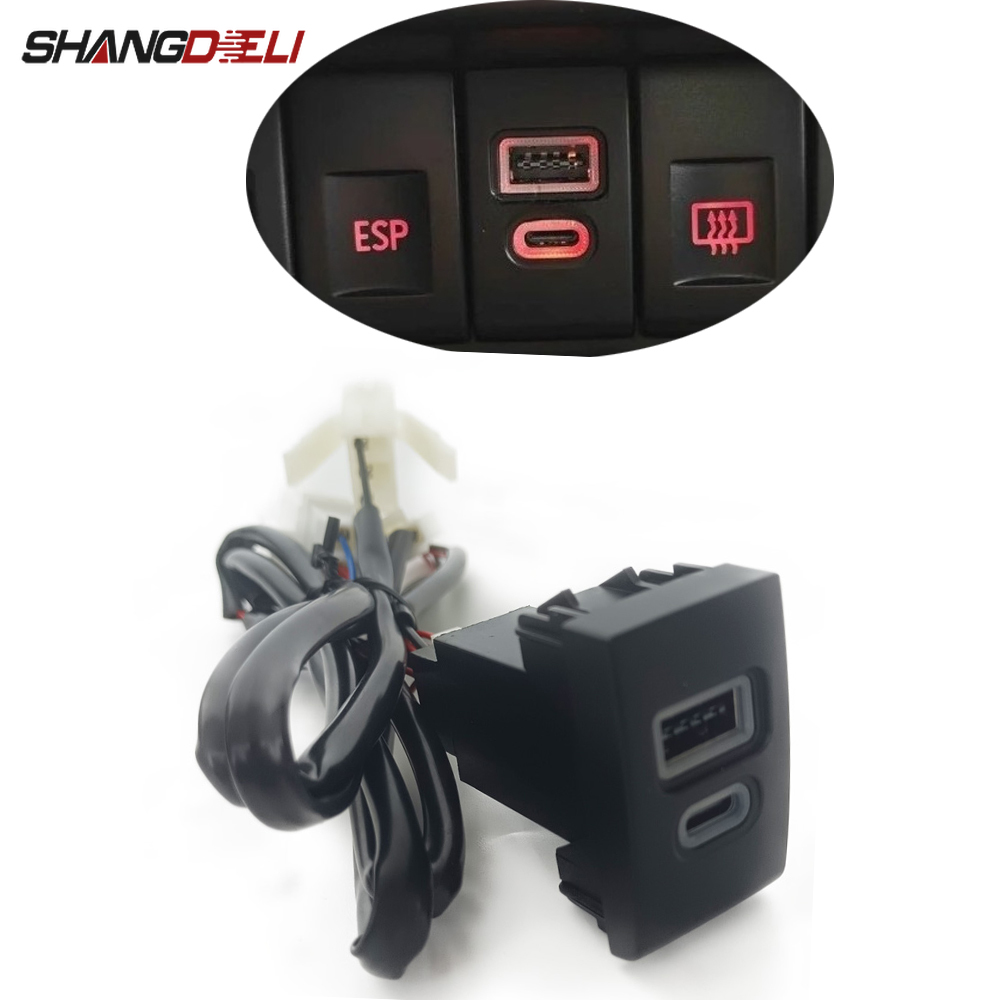 Phone Accessories Charger - Cargador de coche con enchufe QC3.0,