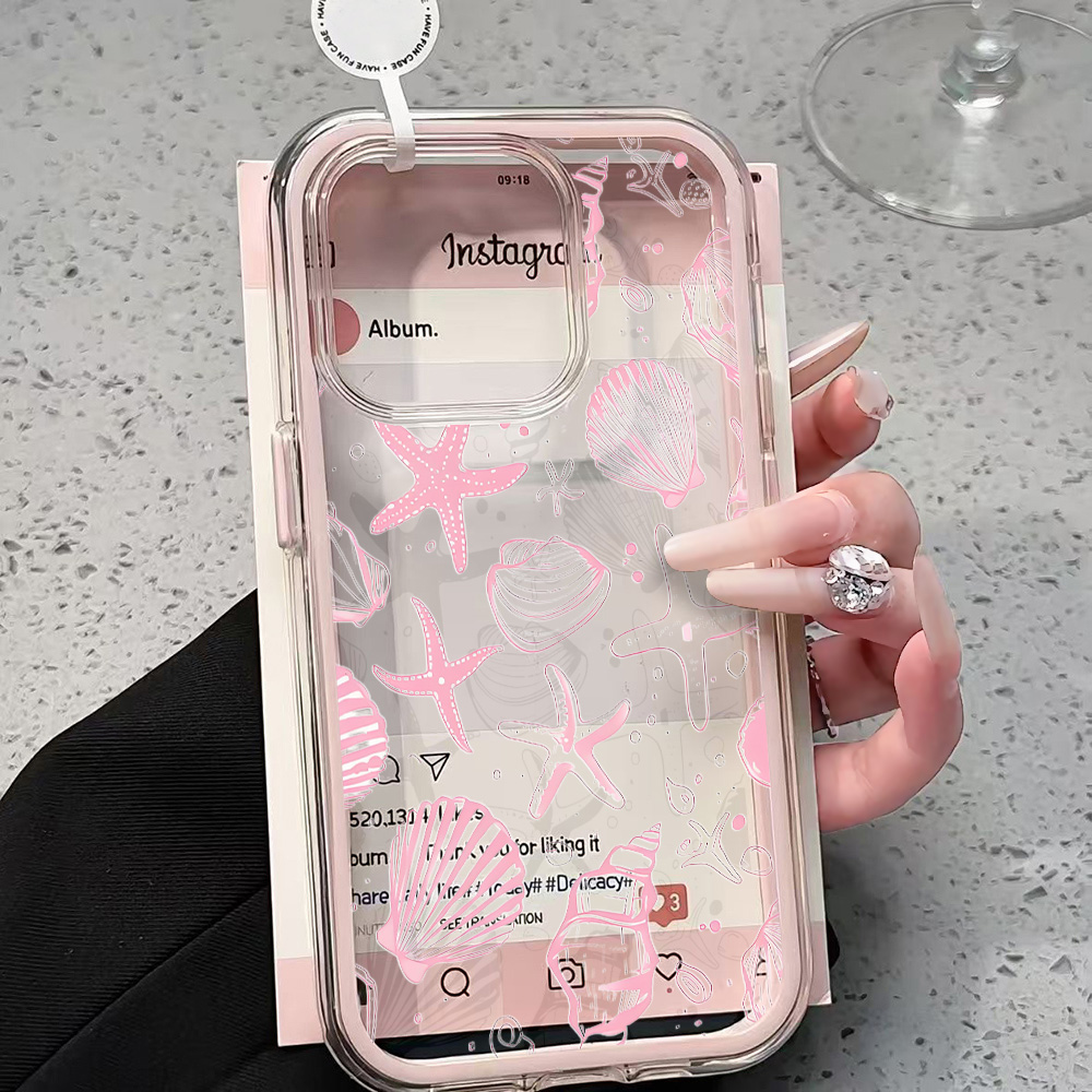 Phone Case Clear - Funda Transparente con Diseño de Conchas