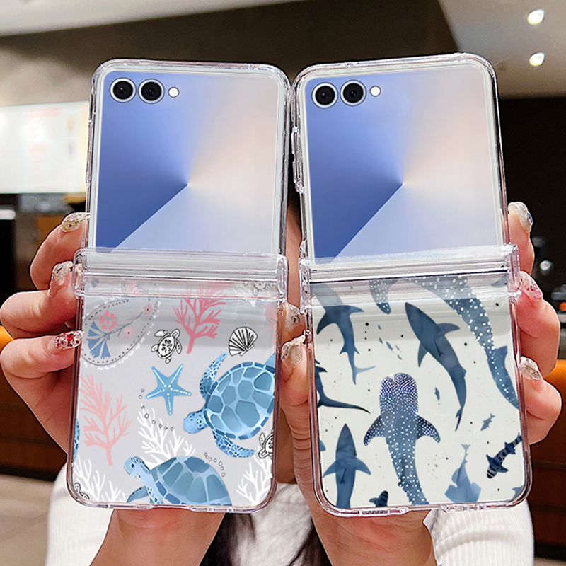 Phone Case Clear - Funda de teléfono Shells de Sharks