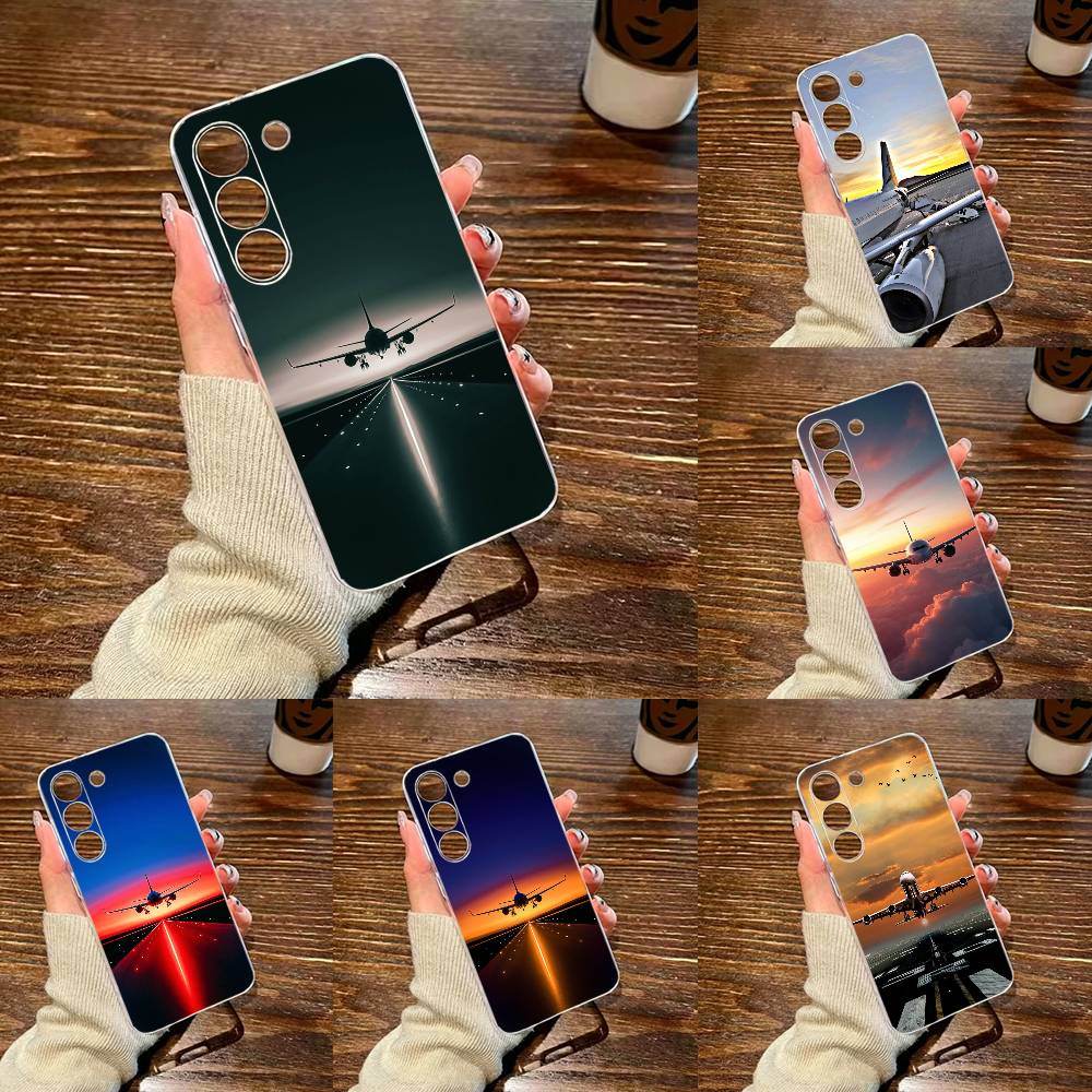 Phone Case Clear - Funda rígida transparente para teléfono Samsung