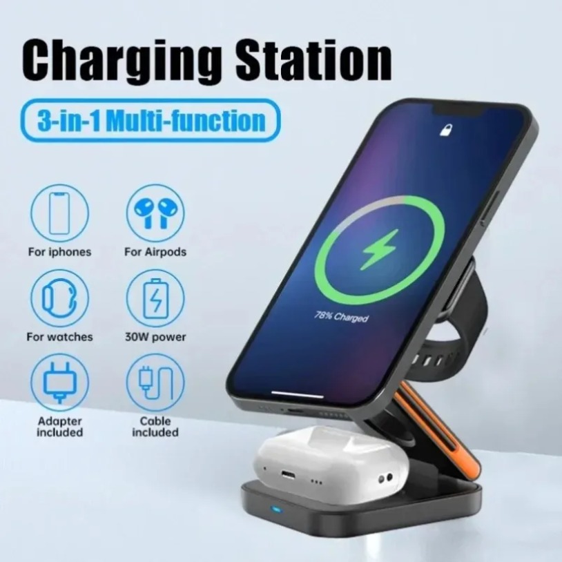 Magsafe Wireless Charger - Estación de Carga Inalámbrica Magnética Rápida