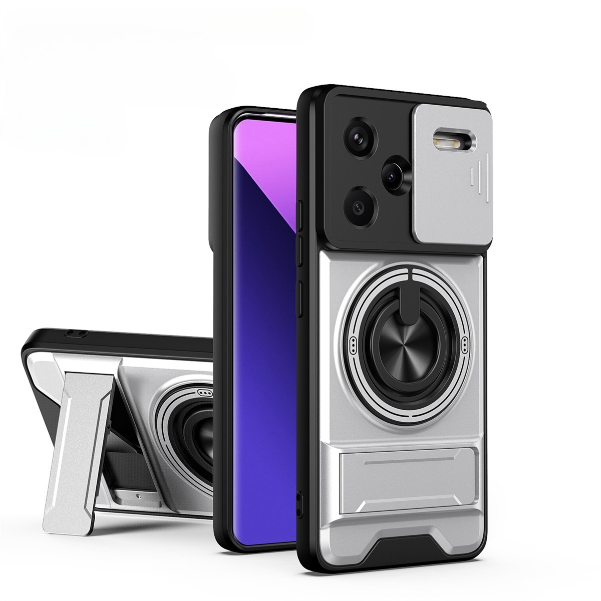 Phone Accessories Ring - Funda de teléfono con lente deslizante