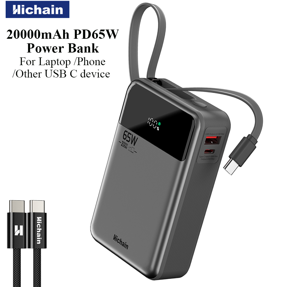 Portable Charger 20000Mah - Banco de Energía Hichain PD65W de