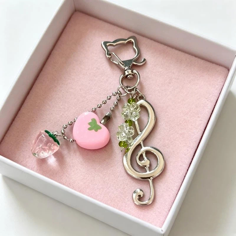 Lindo Llavero de Fresa y Estre - Phone Accessories For Teen Girls reseña y precio