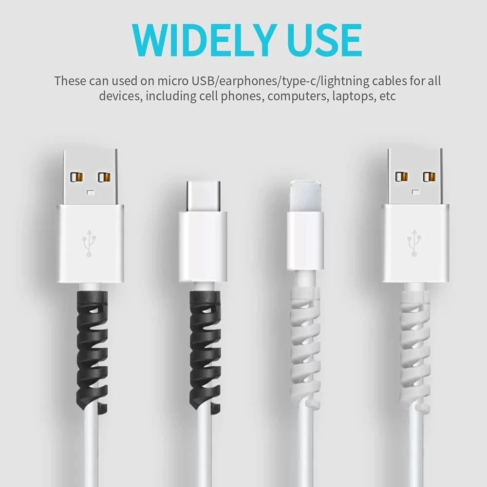 Protector de cables de silicon - Phone Accessories Charger reseña y precio