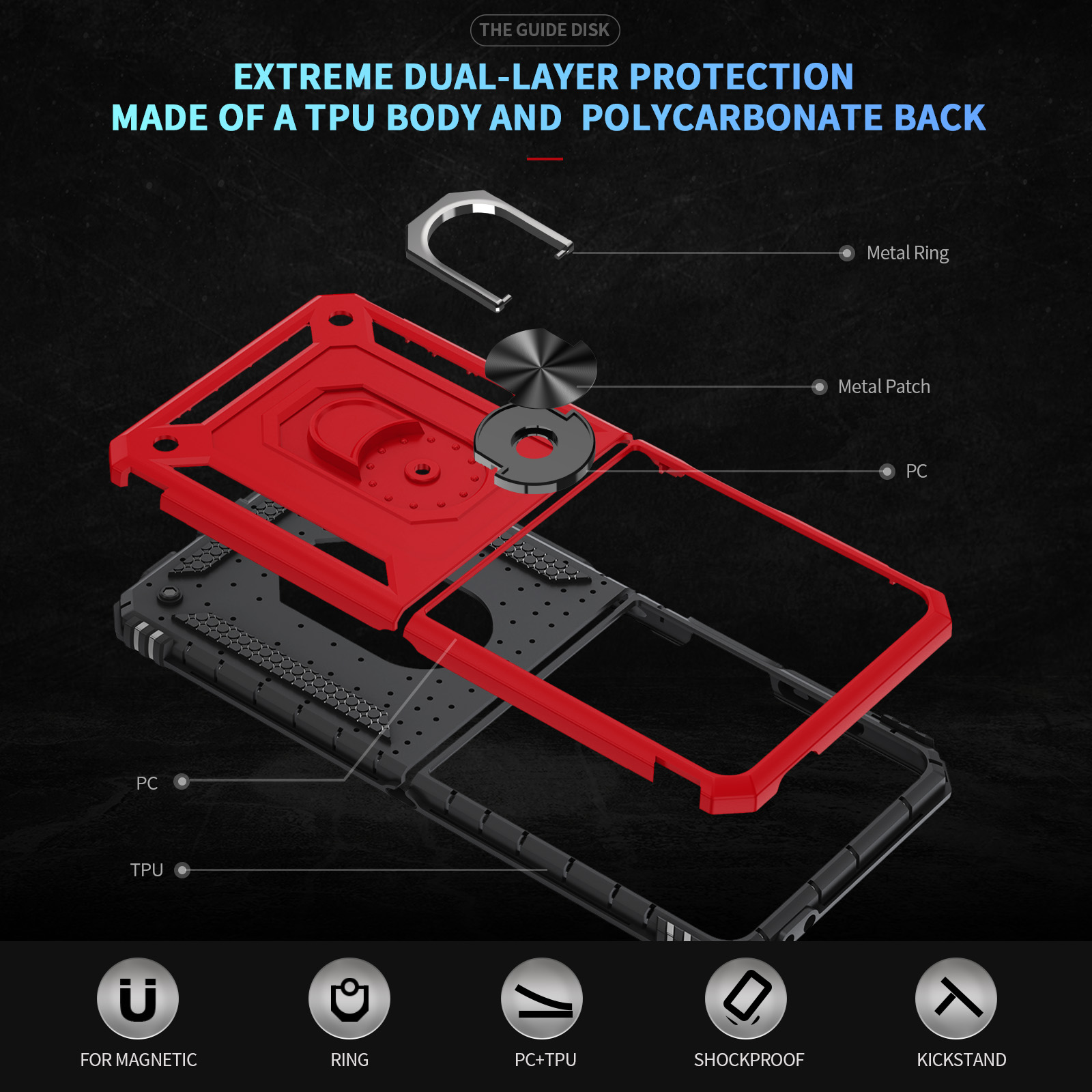 Funda de teléfono a prueba de  - Phone Accessories Ring reseña y precio