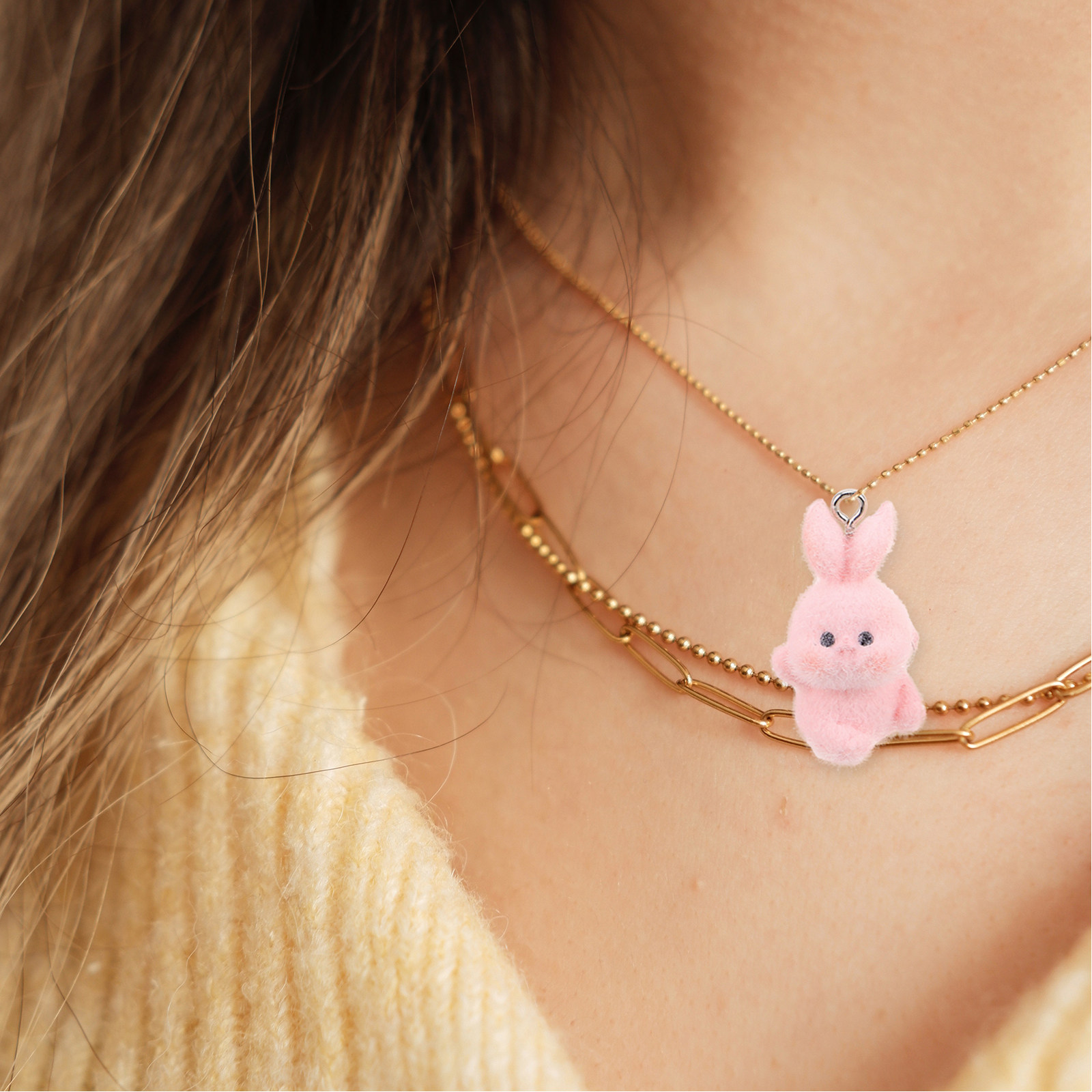 5 piezas de colgantes de conej - Phone Accessories For Teen Girls reseña y precio