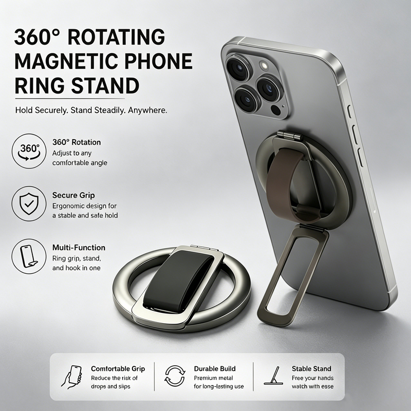 360 °   Anillo Magnético Girat - Phone Accessories Ring reseña y precio