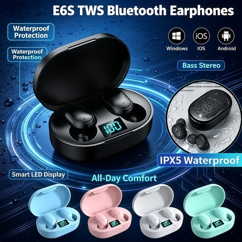 Auriculares Bluetooth TWS E6S  - Bluetooth Earphone Tws reseña y precio