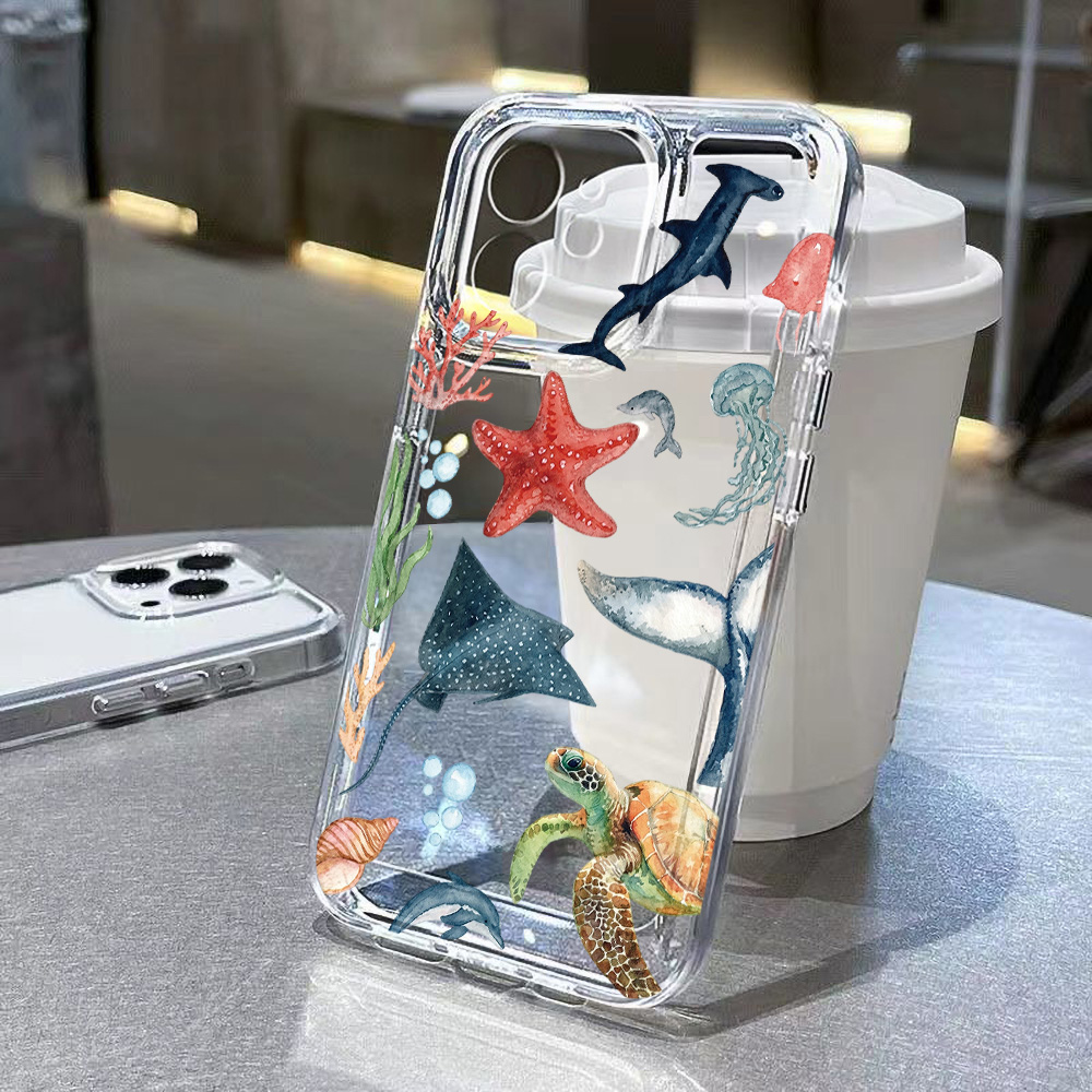 Funda de Animales Marinos para - Phone Case Clear reseña y precio