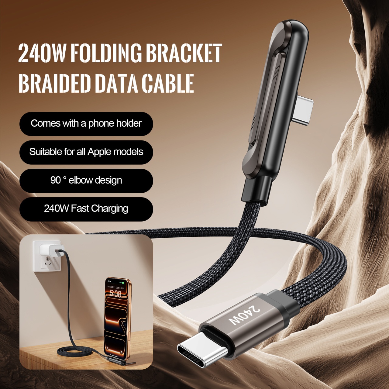 Cable de Carga Rápida PD de 24 - Phone Accessories Charger reseña y precio
