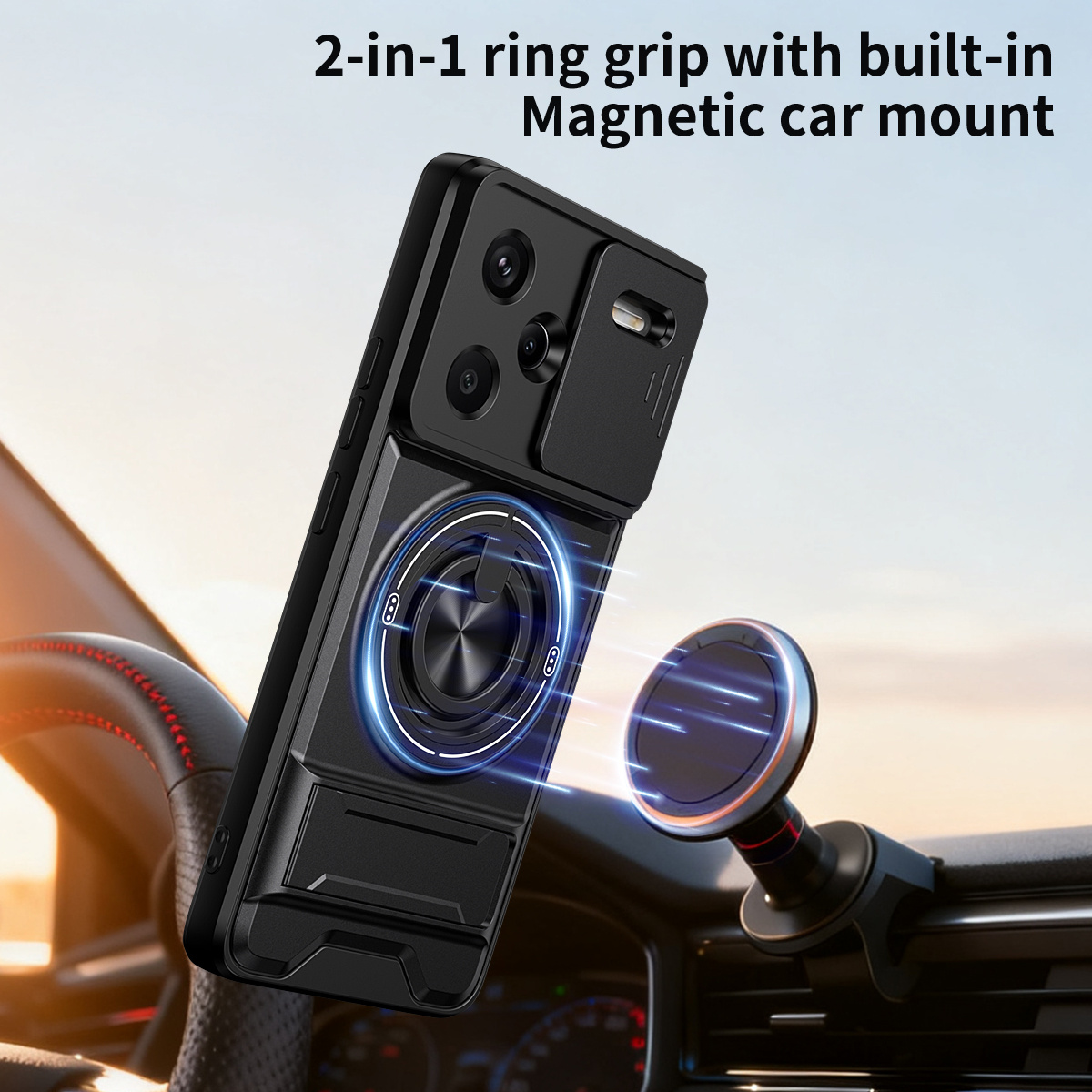 Funda de teléfono con lente de - Phone Accessories Ring reseña y precio