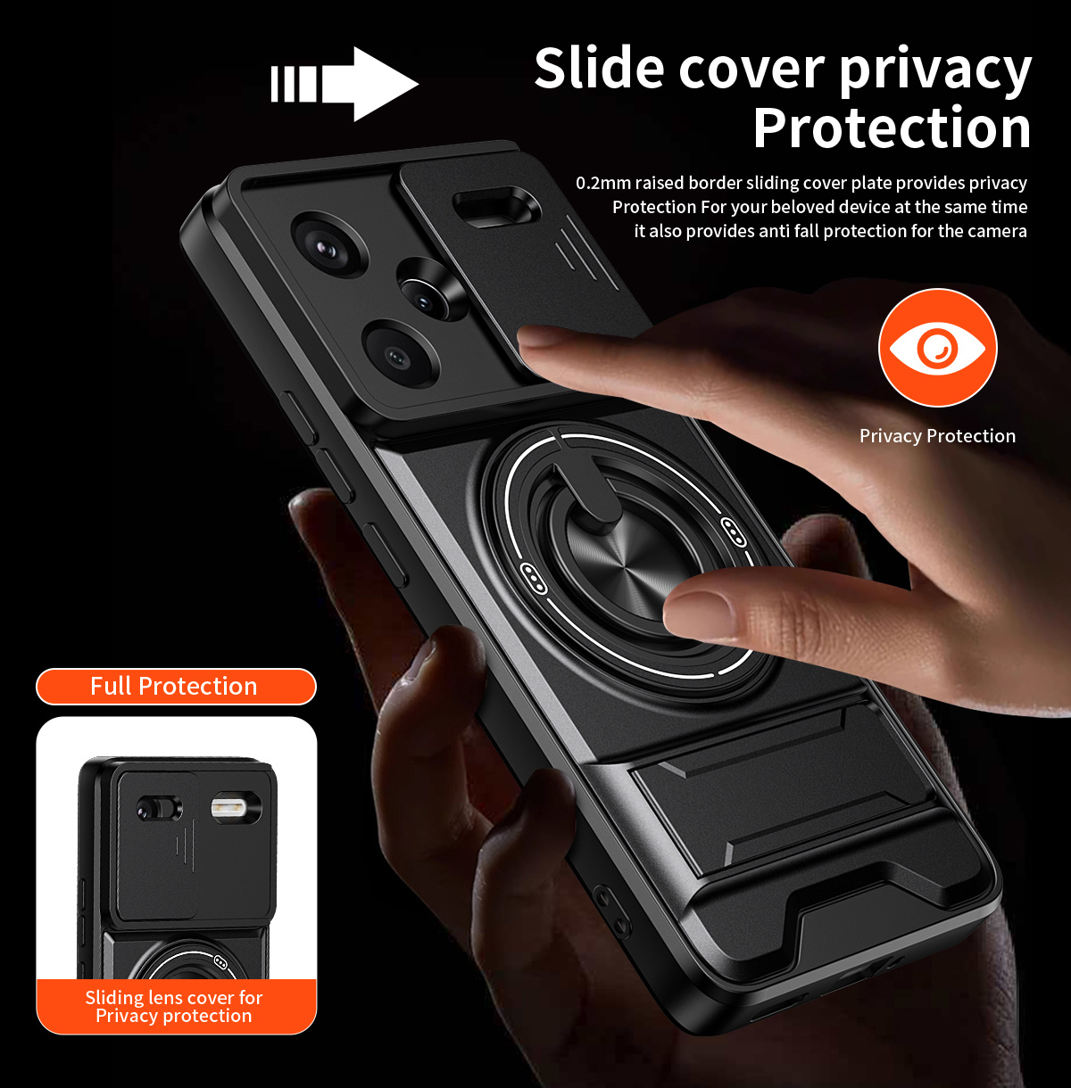 Funda de teléfono con lente de - Phone Accessories Ring reseña y precio