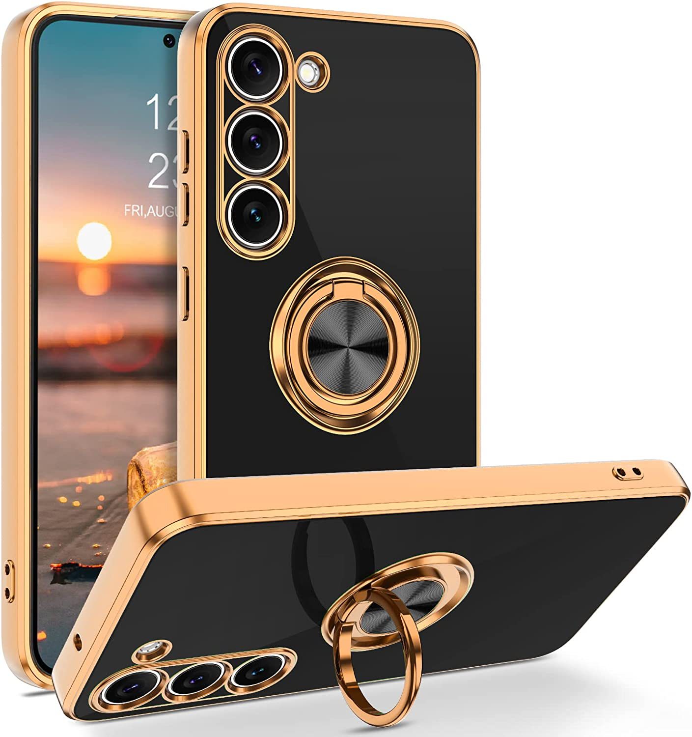 Chapado de lujo Magnético 360  - Phone Accessories Ring reseña y precio