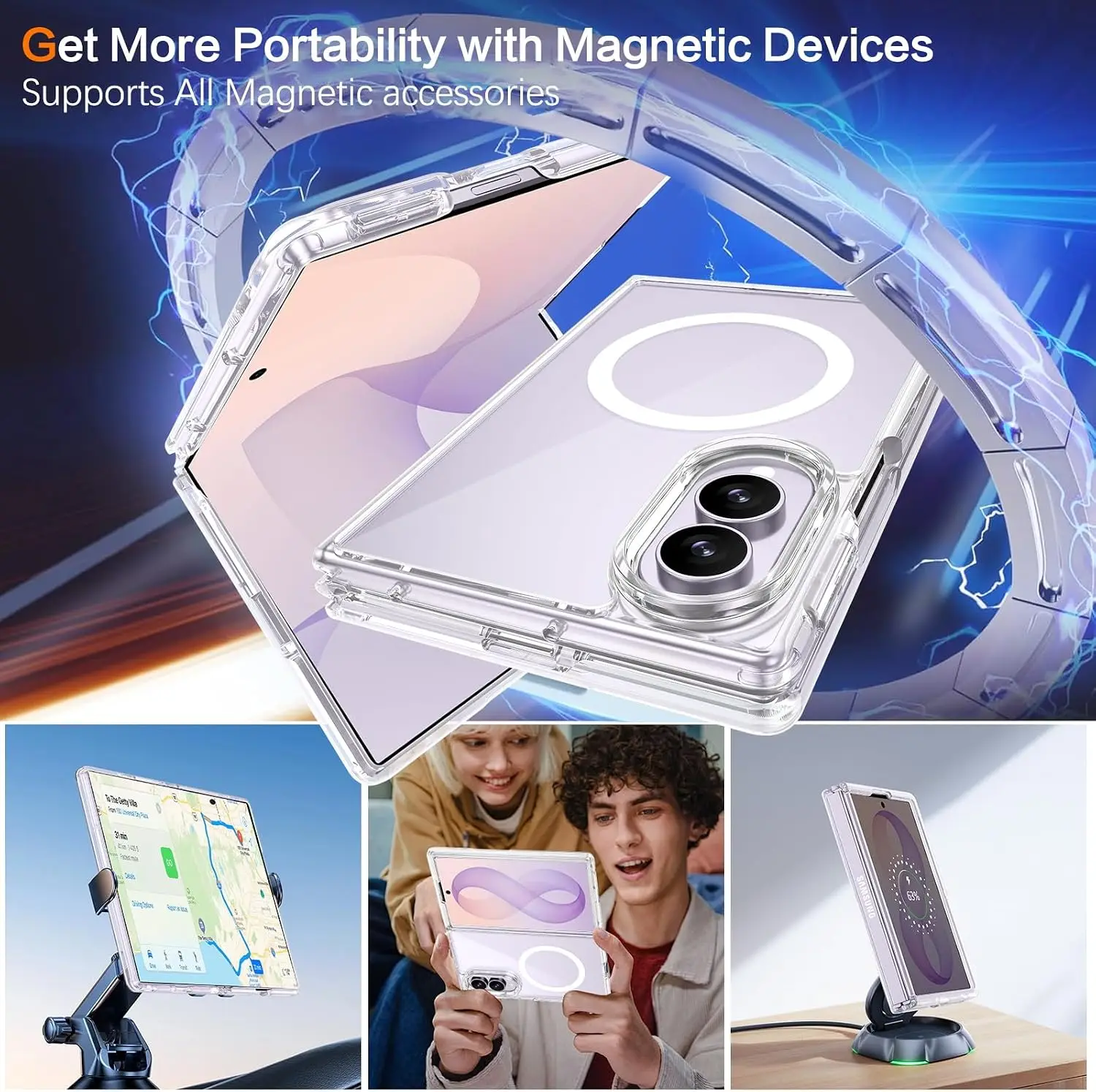 Funda Magnética Transparente a - Magsafe Wireless Charger reseña y precio