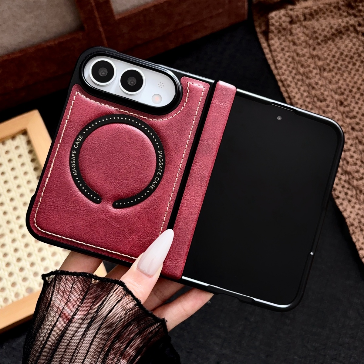 Funda de cuero con carga inalá - Magsafe Wireless Charger reseña y precio